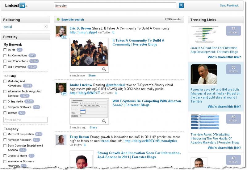 LinkedIn Signal Screen Shot